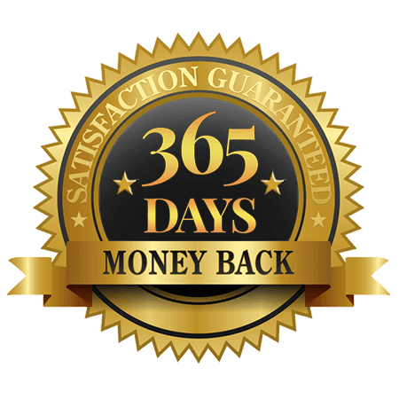 365 day money back Guarantee Logo